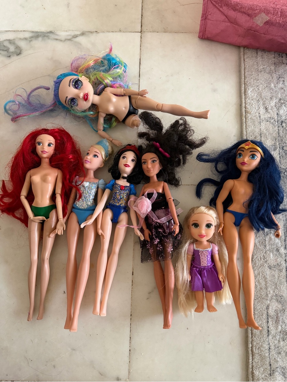 Mixed Girls' Doll Lot - Assorted Colors - Multi-Brand